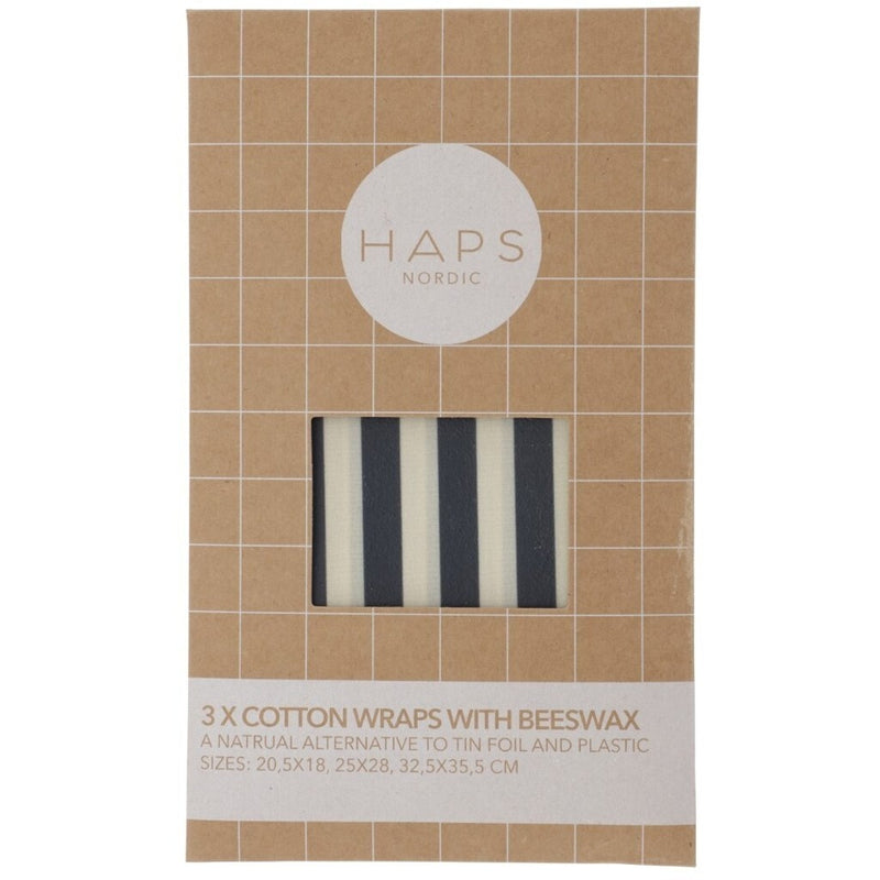 Haps Nordic Cotton wrap with beeswax Cotton wrap Cold marine stripe